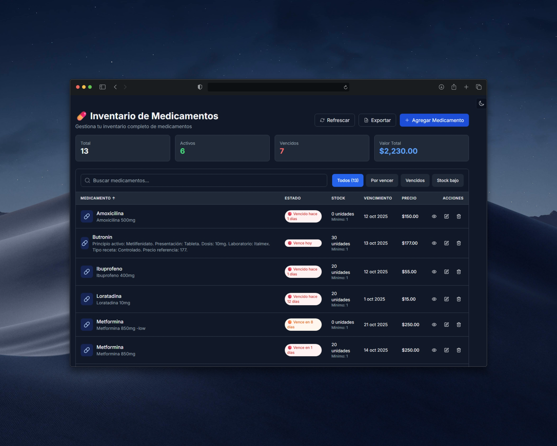 Imagen del proyecto MediScan: Inventario Inteligente de Medicamentos